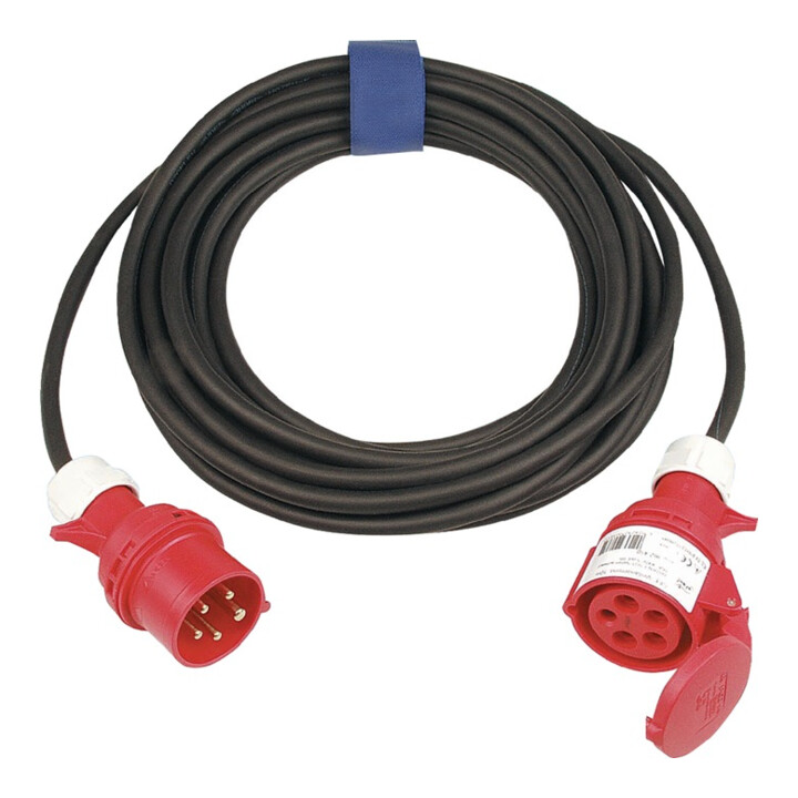 B-Ware Unbekannt Cee Verlängerung Kabel Stromkabel 32 A 400 V 10m H07 Rn F Schwarz Ip44 - 4028232385395
