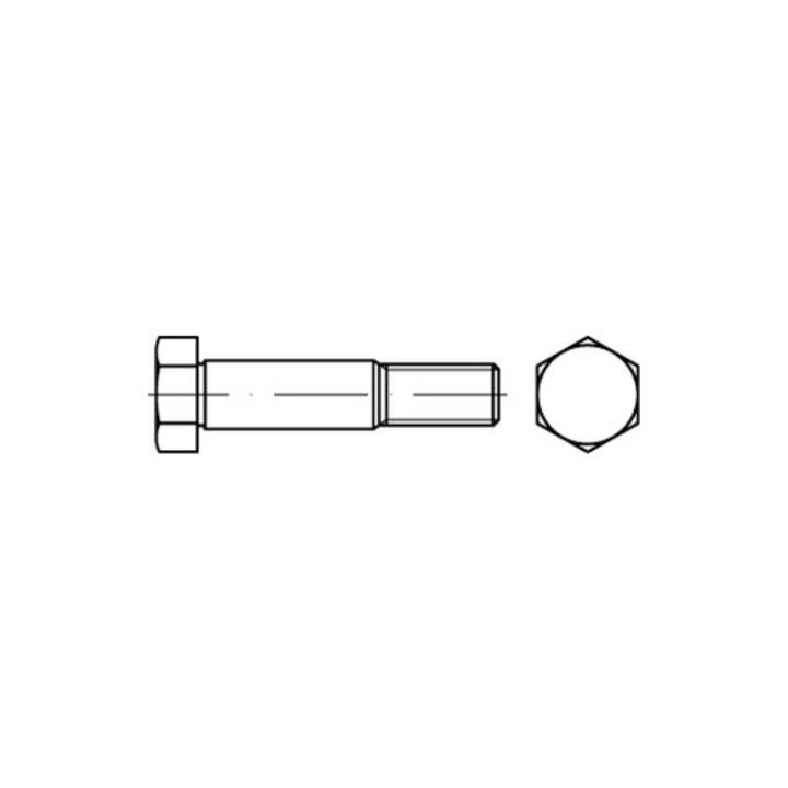 B-Ware Unbekannt Sechskant Passschraube M8x25 Stahl Blank Gewindezapfen Din 609 - 4051426713322