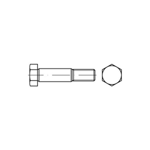 B-Ware Unbekannt Sechskant Passschraube M8x25 Stahl Blank Gewindezapfen Din 609