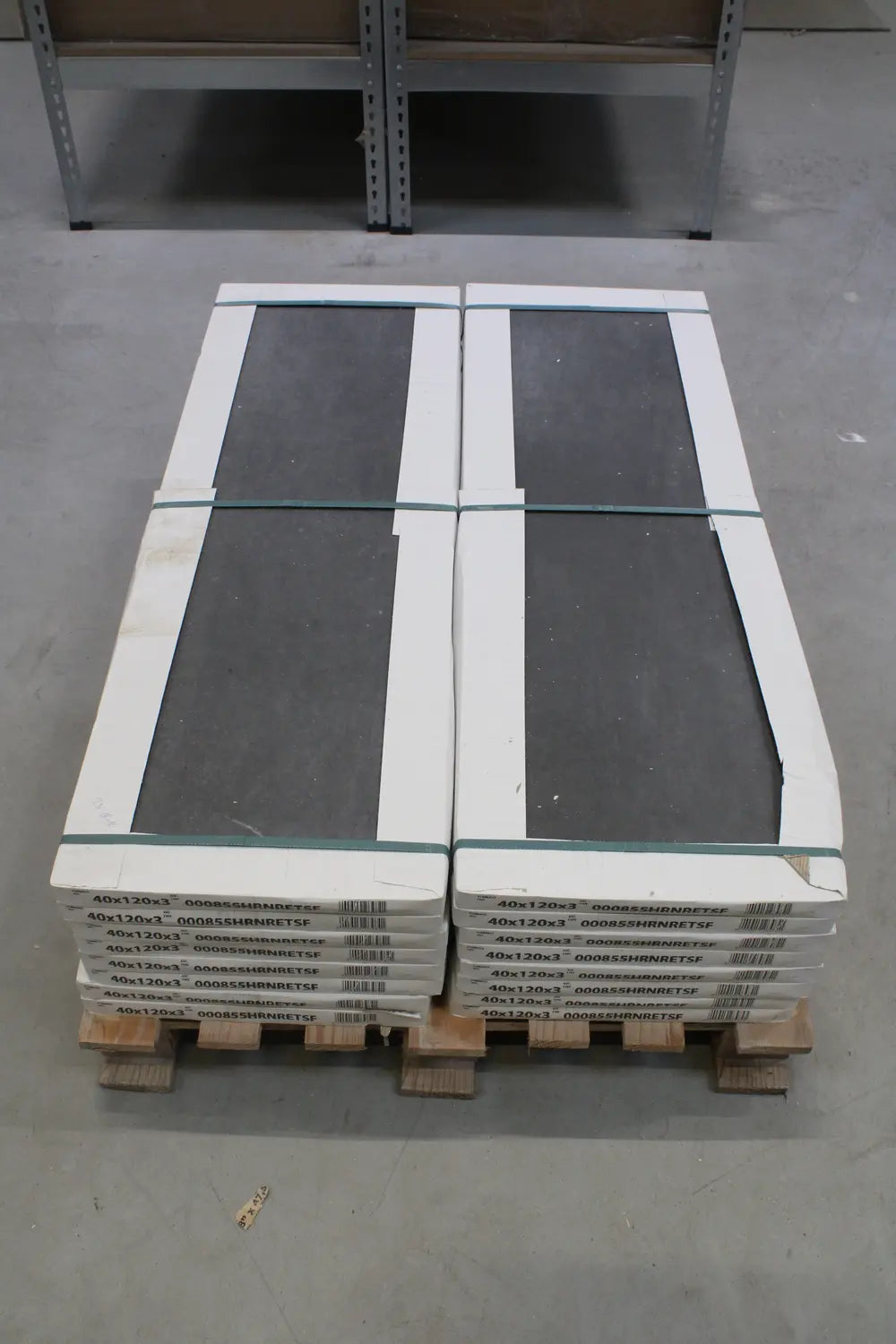 B-Ware Unbekannt Terrassenplatte Bodenbelag Cemento Scuro 120x40x3cm 16 Stück - 8055519264841