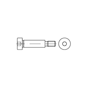 B-Ware Unbekannt Passschraube Schulterschraube Iso 7379 M5x16 Edelstahl A2 Blank