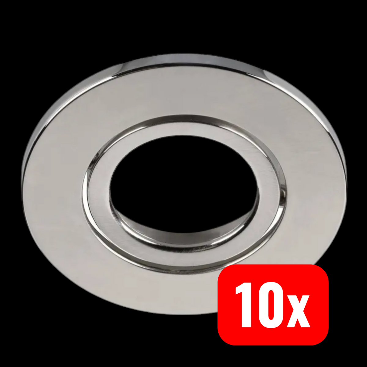 SLV Abdeckung Hülle Downlight Aluminium Grau Universal IP20 rund 88 mm 10 STÜCK - 4024163273015