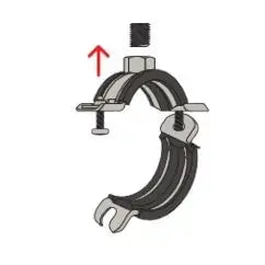 B-Ware Fischer Rohrschelle Schellenhalter Universalrohrschelle Frsl Stahl 101 110mm