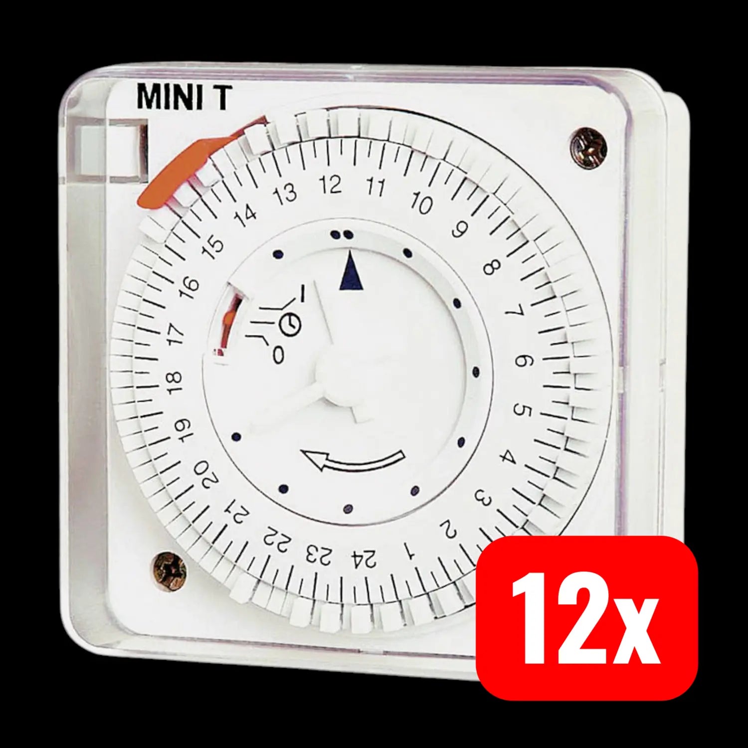 B-Ware Suevia Practic D Aufputz Zeitschaltuhr Analog 230 V/Ac 16 A/230 V 12 Stück - 8426709800314