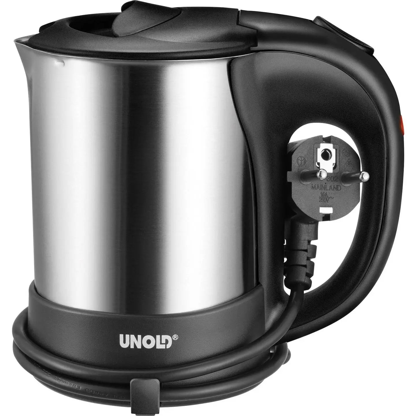 B-Ware Unold Wasserkocher Kabelgebunden 18575 Reise Set Edelstahl Schwarz 0,5 L 1000 W - 4011689185755