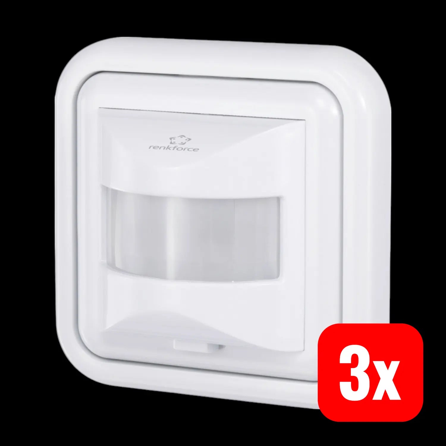 B-Ware Renkforce Unterputz Pir Bewegungsmelder Bewegungssensor 160° Weiß 9 M 3 Stück - 4016139070186