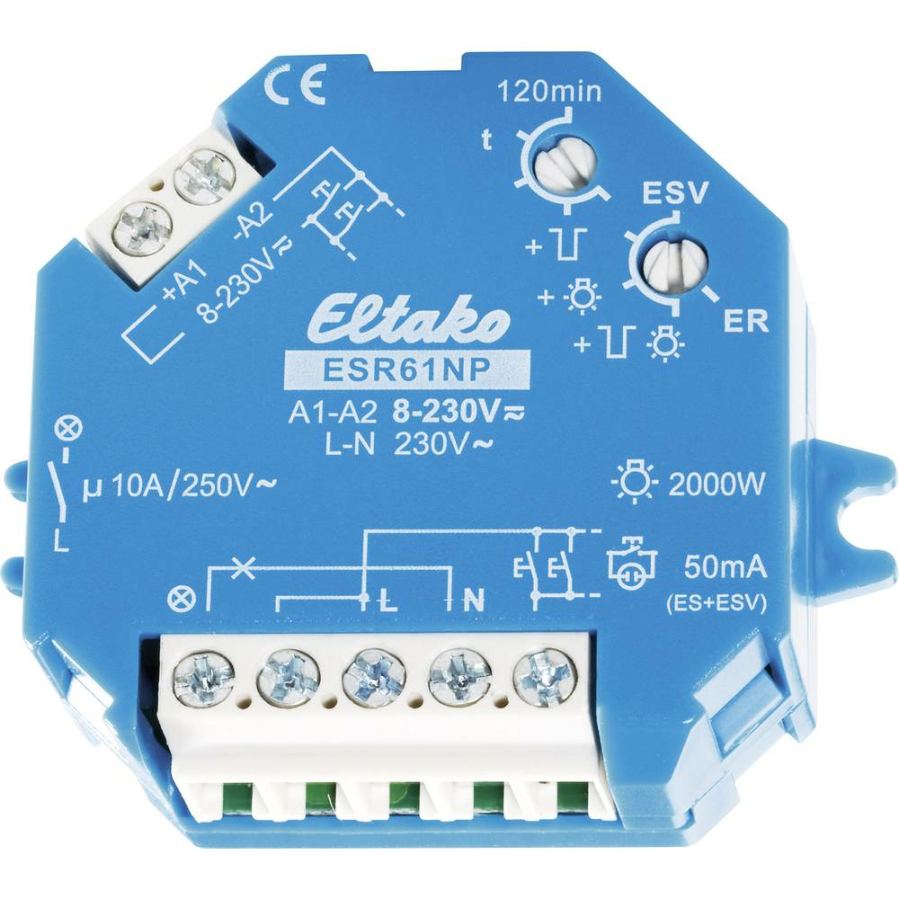 B-Ware Eltako Stromstoß Schalter Auf /Unterputz Esr61 Np Stromstoß Relais 1 Schließer - 4010312107911
