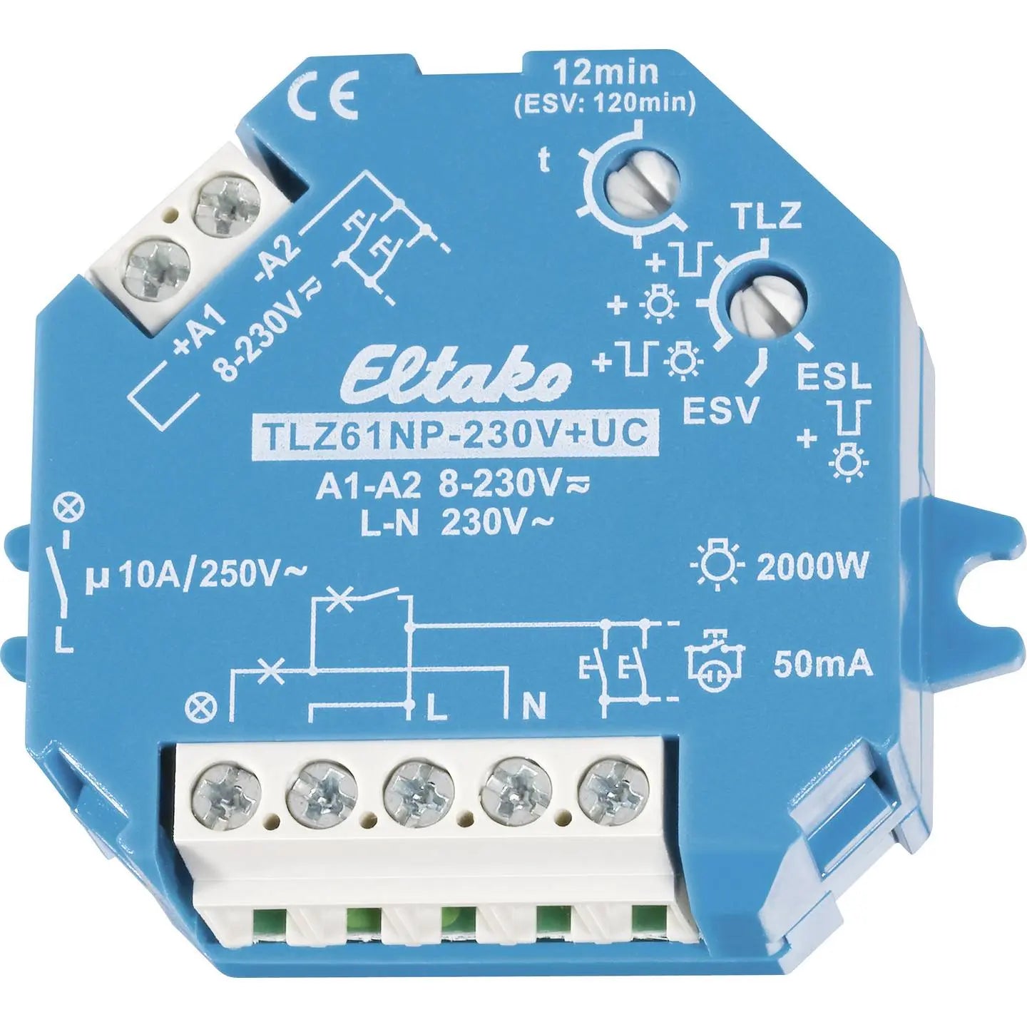 B-Ware Eltako Up Ap Treppenlichtzeitschalter Zeitschaltuhr Treppenlicht 2000 W - 4010312400739