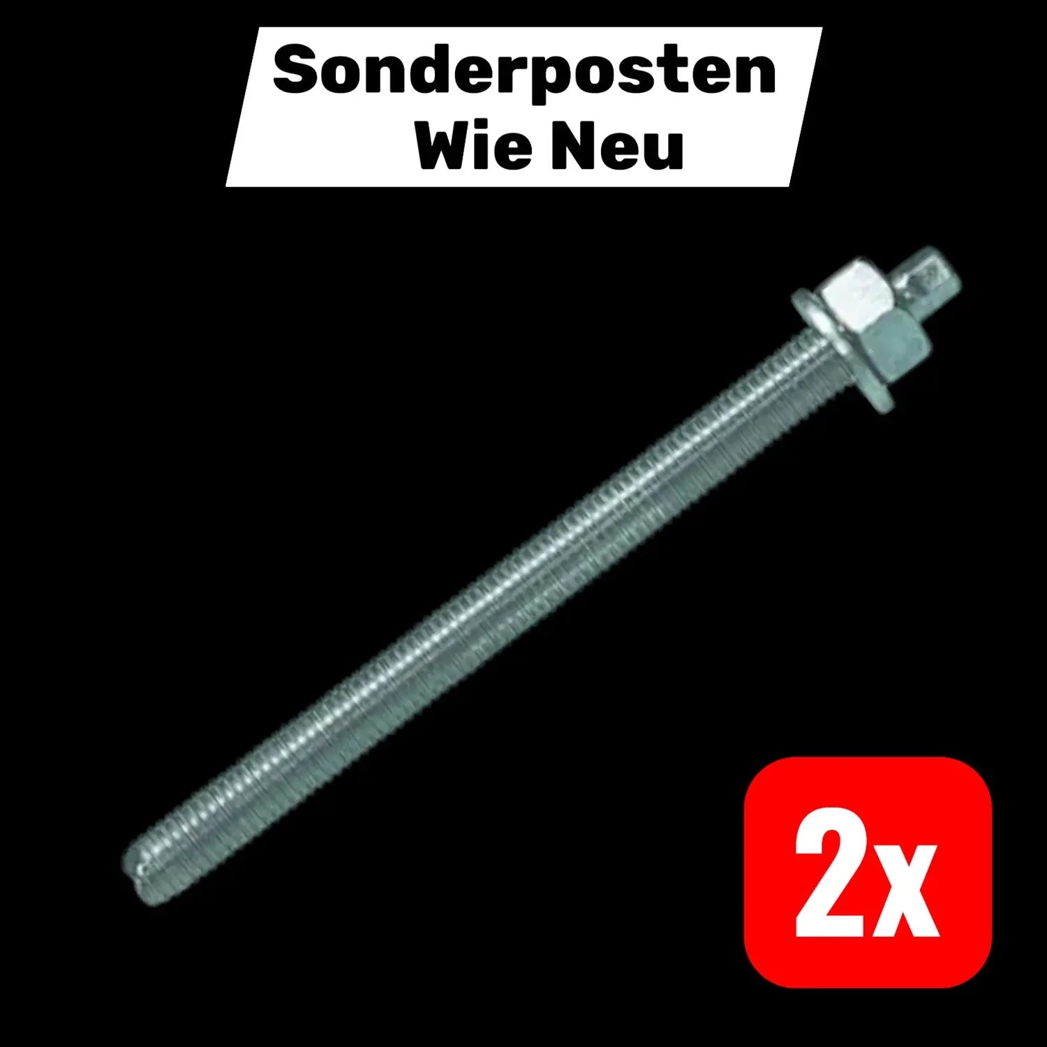 B-Ware Upat Ankerstange Gewindestange Befestigung M12x250 Stahlkonstruktion 2x10 Stück - 4000657078229