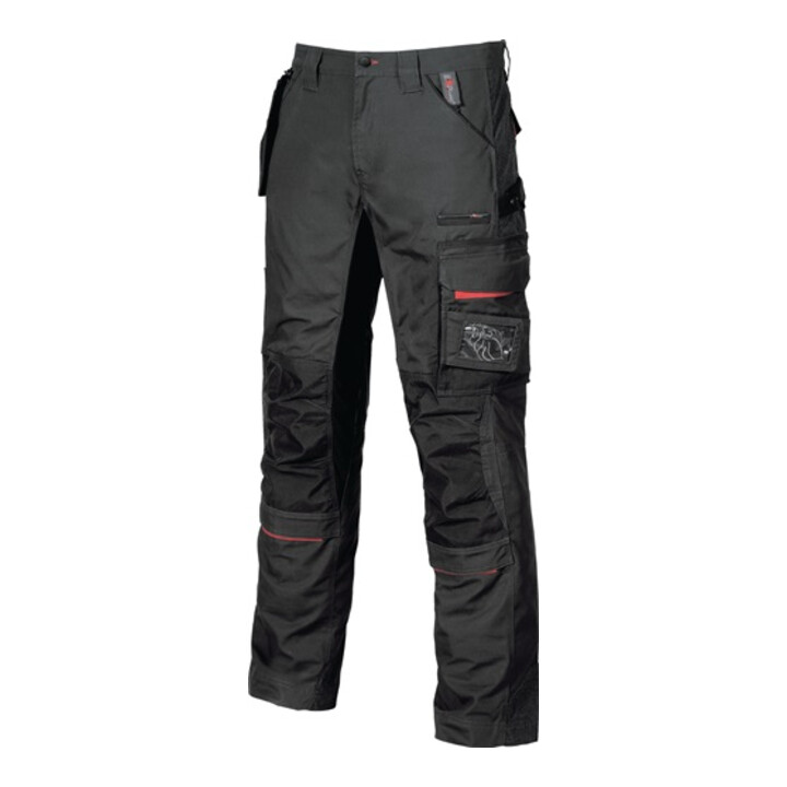 B-Ware U Power Arbeitshose Hose Bundhose Herren Schwarz Carbon Größe 52 En 340 1 - 8033546190418