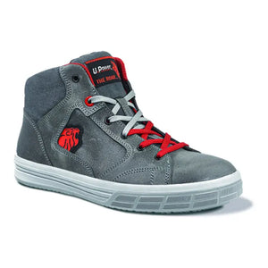 B-Ware U Power Sicherheitsschnürstiefel Arbeitsschuh Predator Leder Grau Größe 45 S3 Src