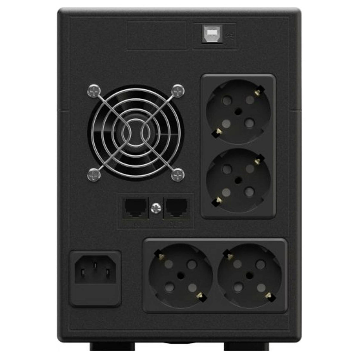 USV Notstromversorgung Ersatzstrom GreenCell Schwarz Schutzkontakt Steckdose - 5904326375628