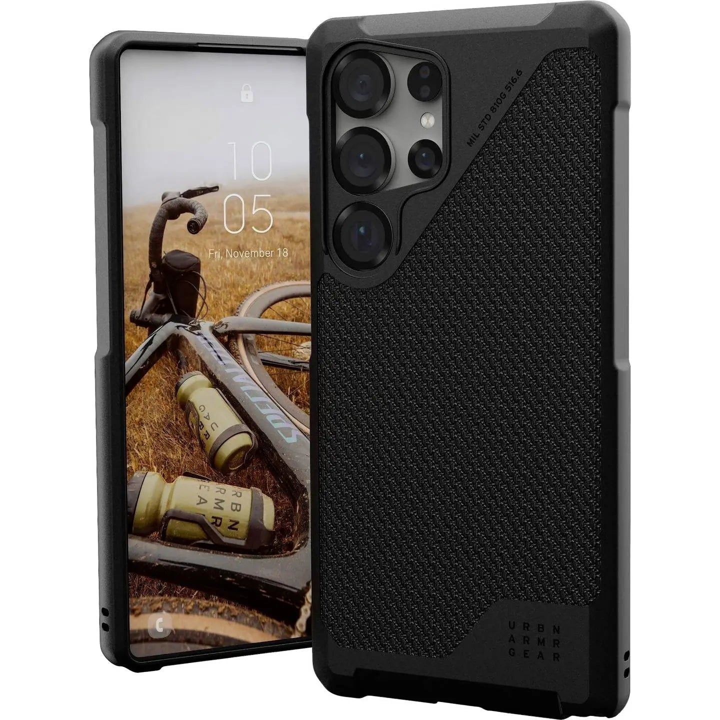B-Ware Urban Armor Gear Metropolis Lt Hülle Cover Samsung Galaxy S25 Ultra Schwarz - 840283918544