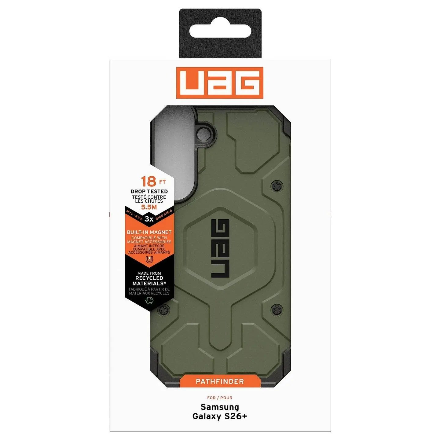 B-Ware Urban Armor Gear Case Schutzhülle Samsung Galaxy S26+ Oliv Mag Safe Pathfinder - 840283927461