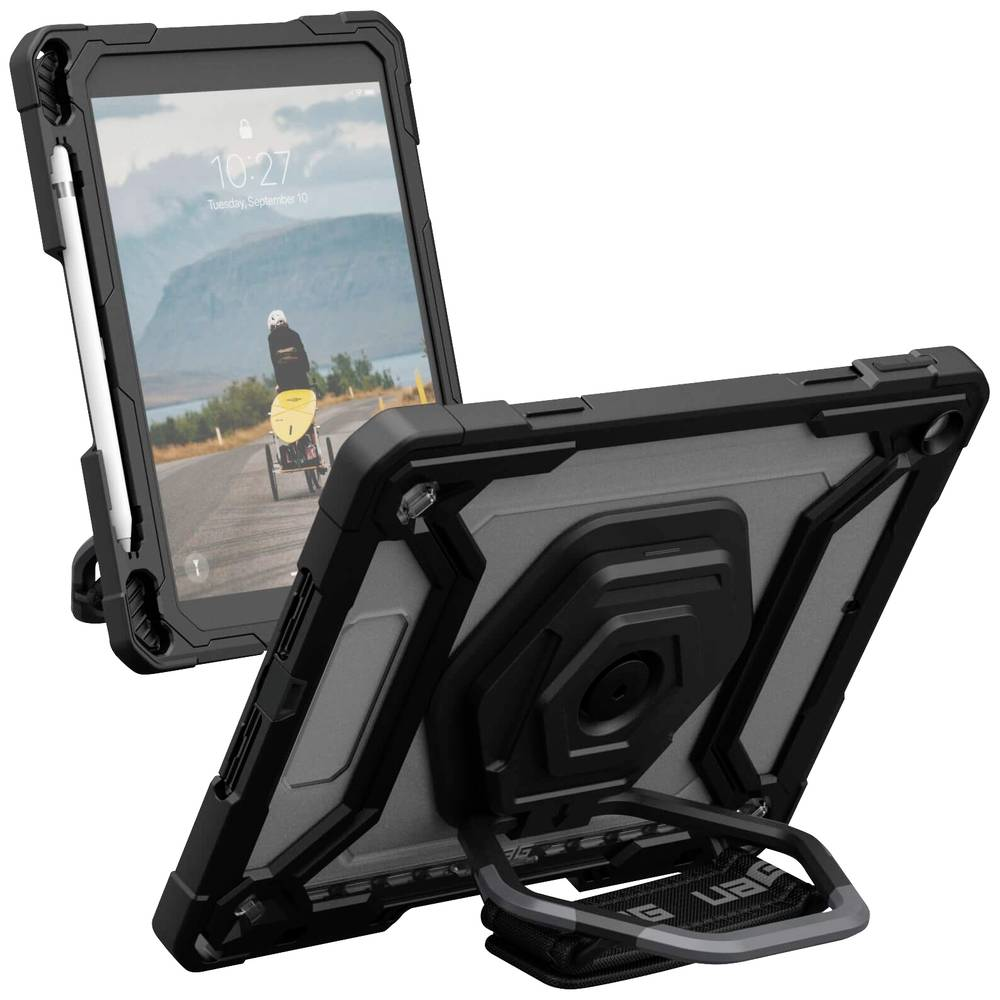 B-Ware Urban Armor Gear Tablet Cover Hülle I Pad 10.2 Transparent Schwarz Standfunktion - 840283913334