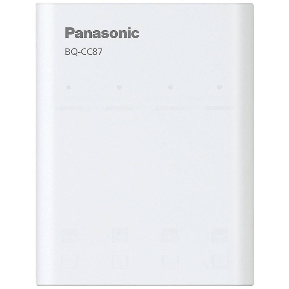 B-Ware Panasonic Bq Cc87 Rundzellen Ladegerät Akku Lader Ni Mh Micro Aaa Mignon Aa