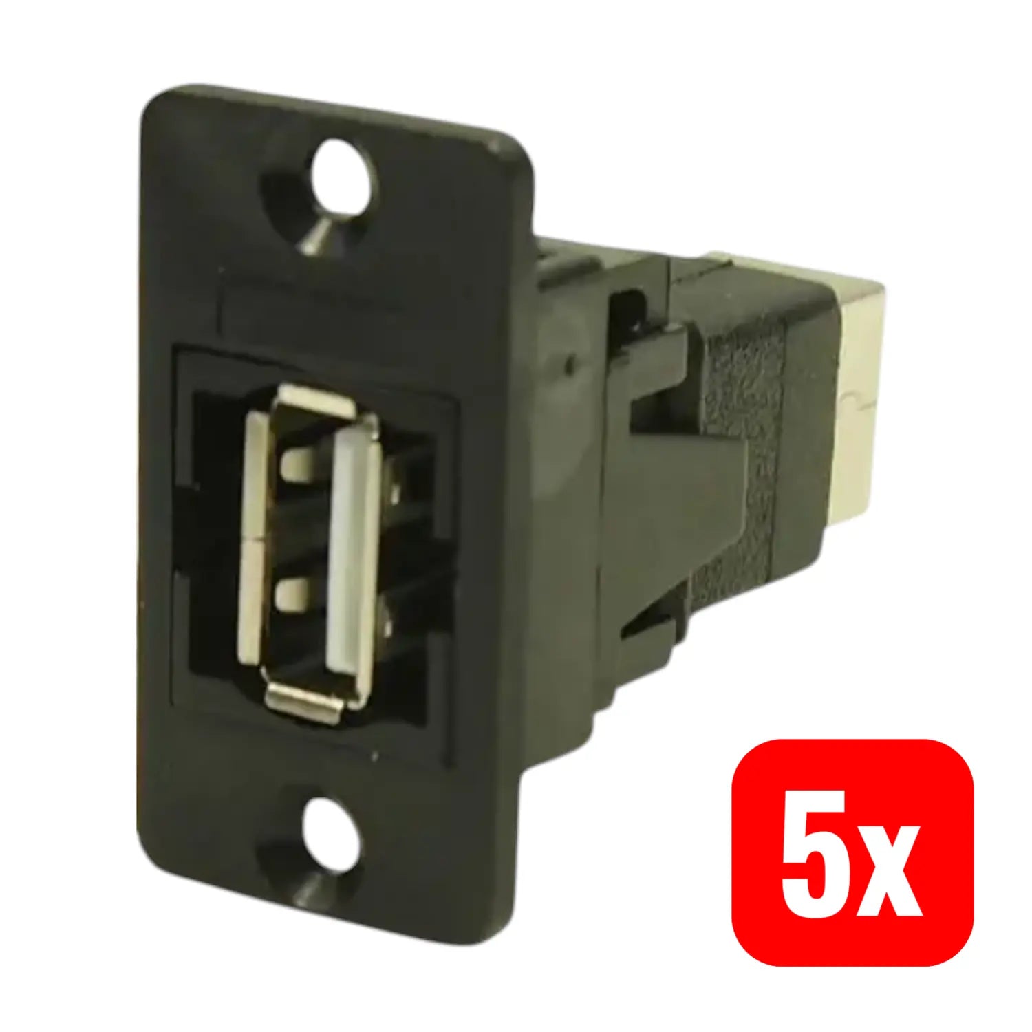 B-Ware Cliff Adapter Buchse Einbau Usb Buchse Usb Buchse Typ A Typ B Schwarz 5 Stück - 2050006619377
