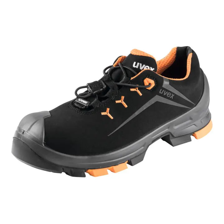 B-Ware Uvex Halbschuh Arbeitsschuh Sicherheitsschuh S3 Herren Schwarz Orange Größe 41 - 4031101653105