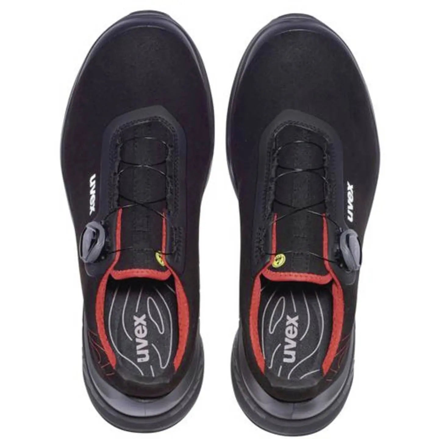 B-Ware Uvex Halbschuhe Schuhe Sicherheitsstiefel S3 Rot Schwarz Esd Größe 41 Weite 11 - 4031101831046