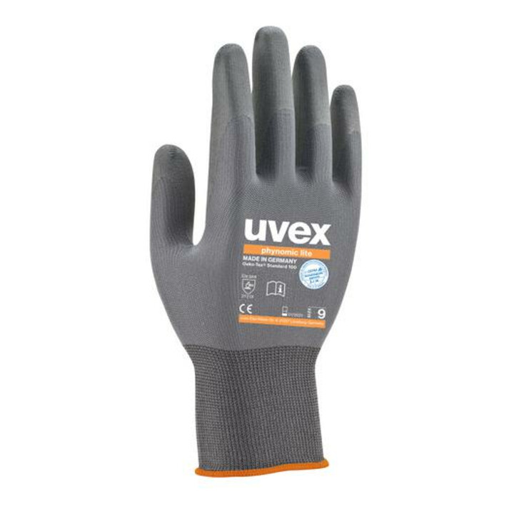 Uvex Montagehandschuhe Schutzhandschuh Arbeitshandschuh Größe 10 Grau 10 Paar B-Ware - 4048612044551