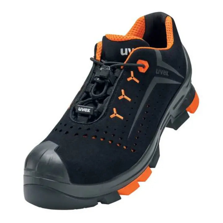 B-Ware Uvex Sicherheitshalbschuhe Arbeitsschuhe S1 P Mikrovelours Schwarz Größe 47 W12 - 4031101668949