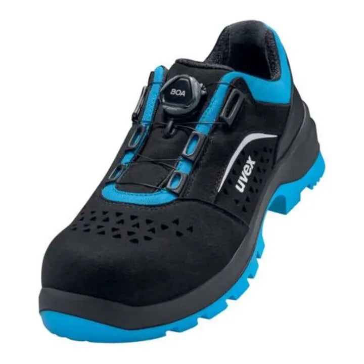 B-Ware Uvex Arbeitsschuhe Boa System Kunststoffkappe Schwarz Blau 49 11 - 4031101776613
