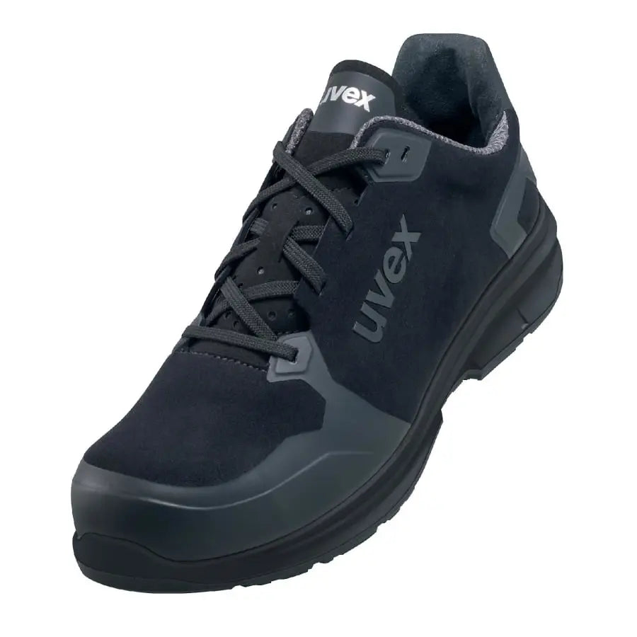 B-Ware Uvex 1 Halbschuhe Sicherheitsschuhe Sport Schwarz Mikrovelours S3 W11 Größe 47 - 4031101759739