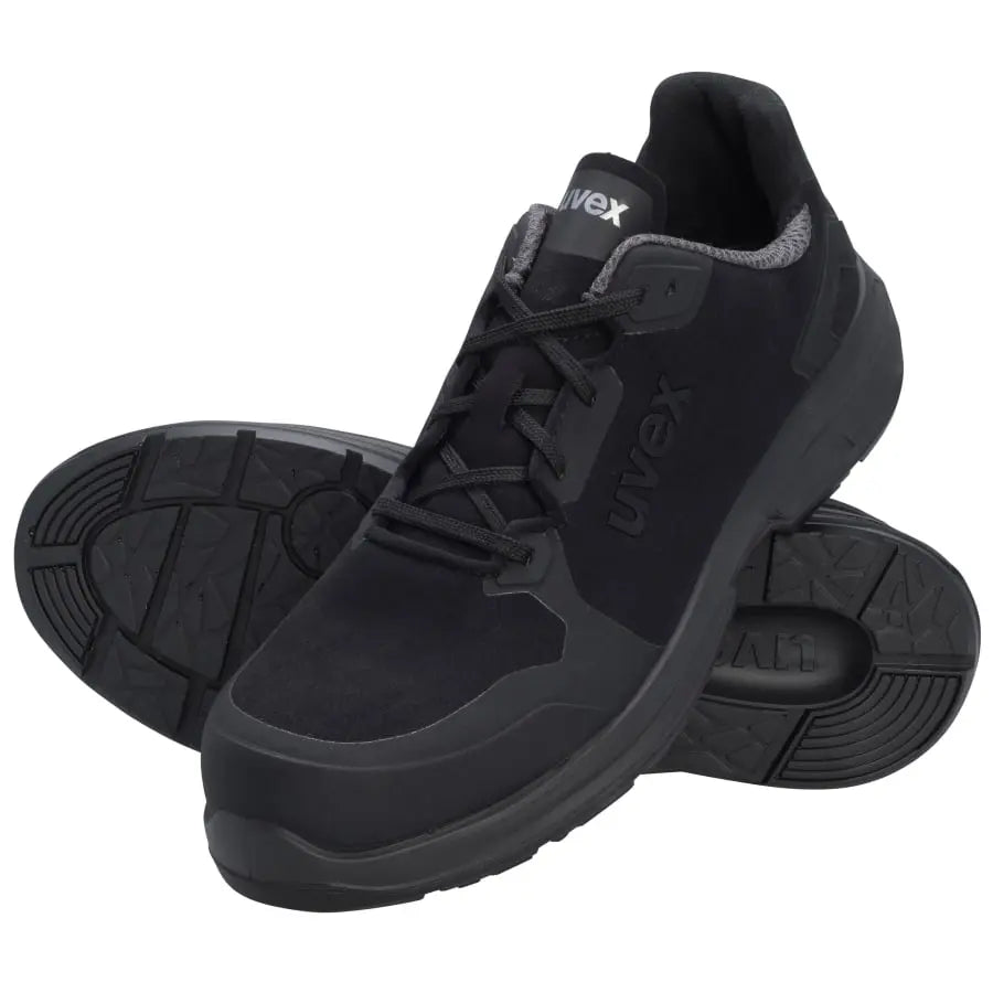 B-Ware Uvex 1 Halbschuhe Sicherheitsschuhe Sport Schwarz Mikrovelours S3 W11 Größe 47 - 4031101759739