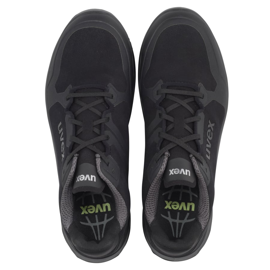 uvex 1 Halbschuhe Sicherheitsschuhe Sport schwarz Mikrovelours S3 W11 Größe 47 - 4031101759739