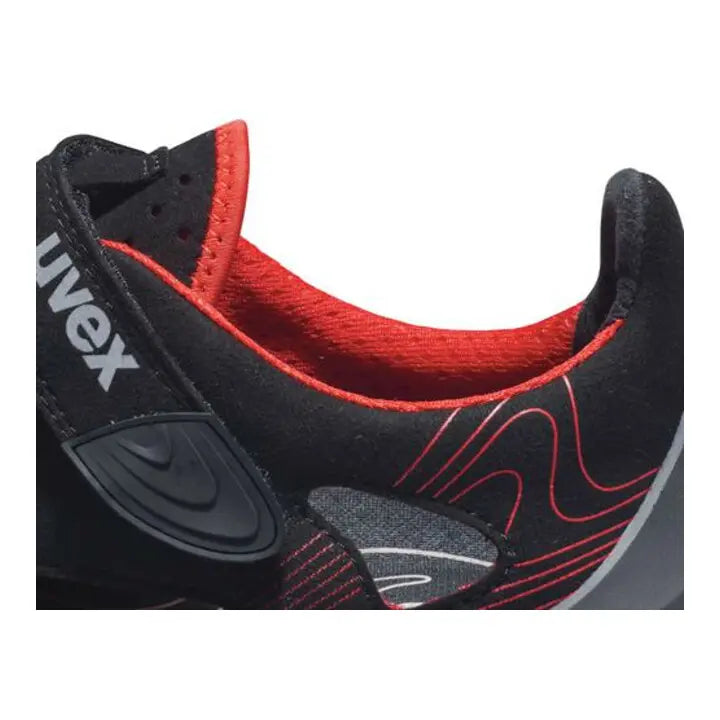 B-Ware Uvex Sandalen Sicherheitsschuhe S1 P Src Arbeitsschuhe Mikrovelours Schwarz Gr.47 - 4031101839684