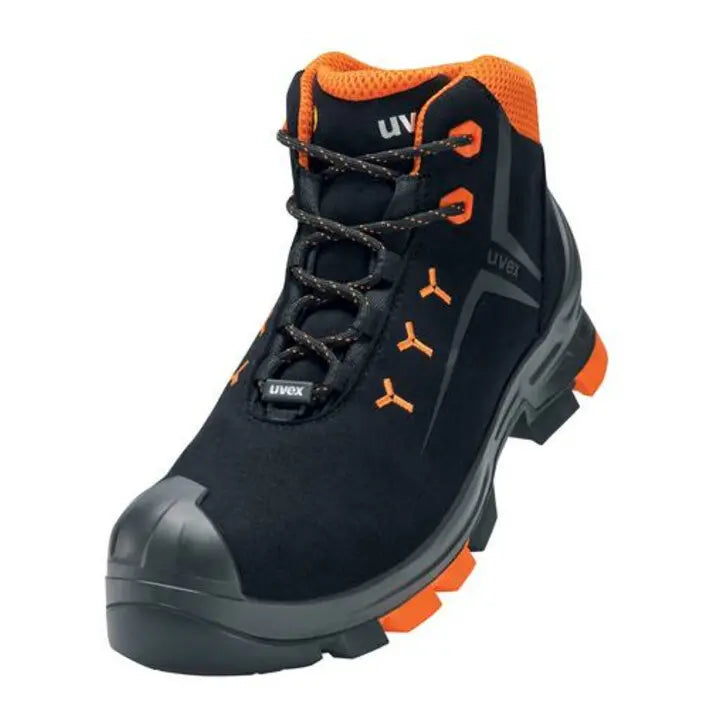 B-Ware Uvex Sicherheitsstiefel Stiefel Arbeitsschuhe Schwarz Mikrovelours Größe 45 - 4031101670539