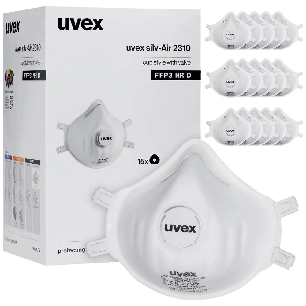 B-Ware Uvex Maske Feinstaubmaske Atemschutz Silv Air Classic 2310 Ffp3 Masken 15 St916 - 4031101949970