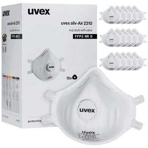 B-Ware Uvex Maske Feinstaubmaske Atemschutz Silv Air Classic 2310 Ffp3 Masken 15 St916