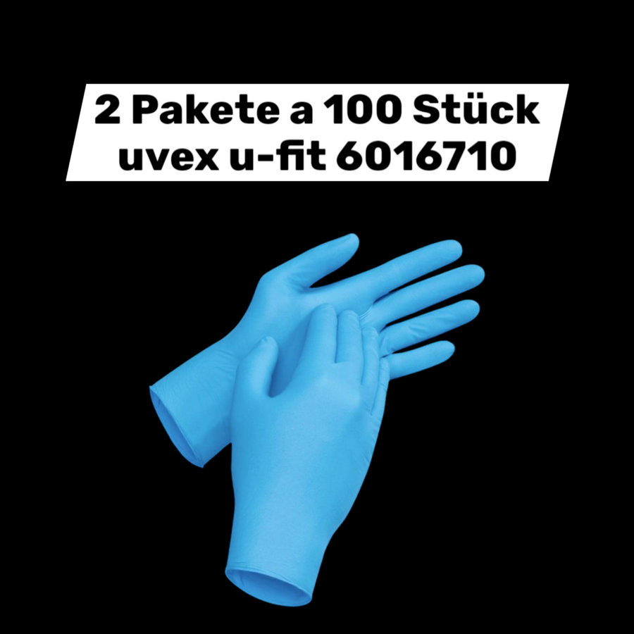 Uvex U Fit 6016710 Nitril Einweghandschuh Schutzhandschuh Gr 10 200 Handschuhe B-Ware - 4048612121191