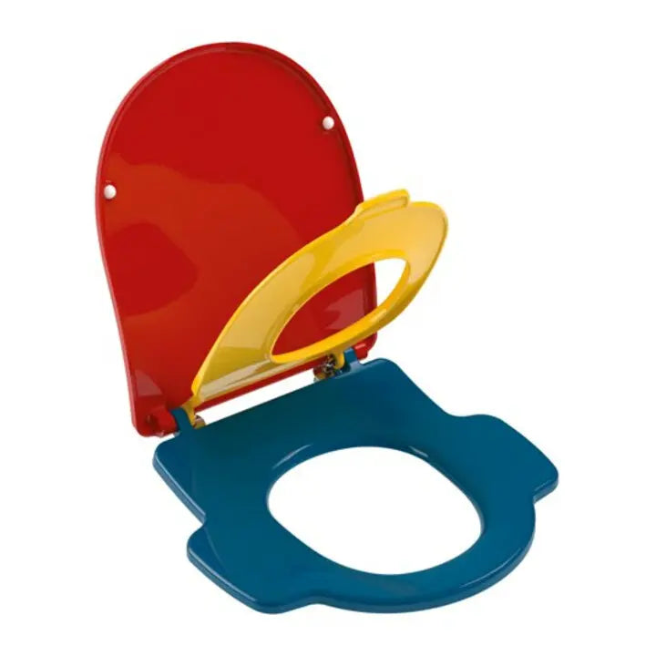 B-Ware V&B Wc Sitz Toilettensitz Kinder O.Novo Kids Duroplast Edelstahl Blau Deckel - 4051202567538
