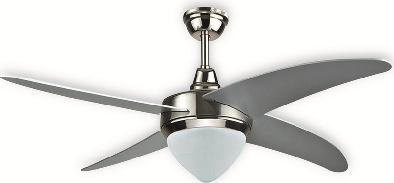 V Tac Led Deckenventilator Ventilator Lampe 60 W 1500lm 2200 5000 K 1060mm Silber B-Ware - 3800157654043