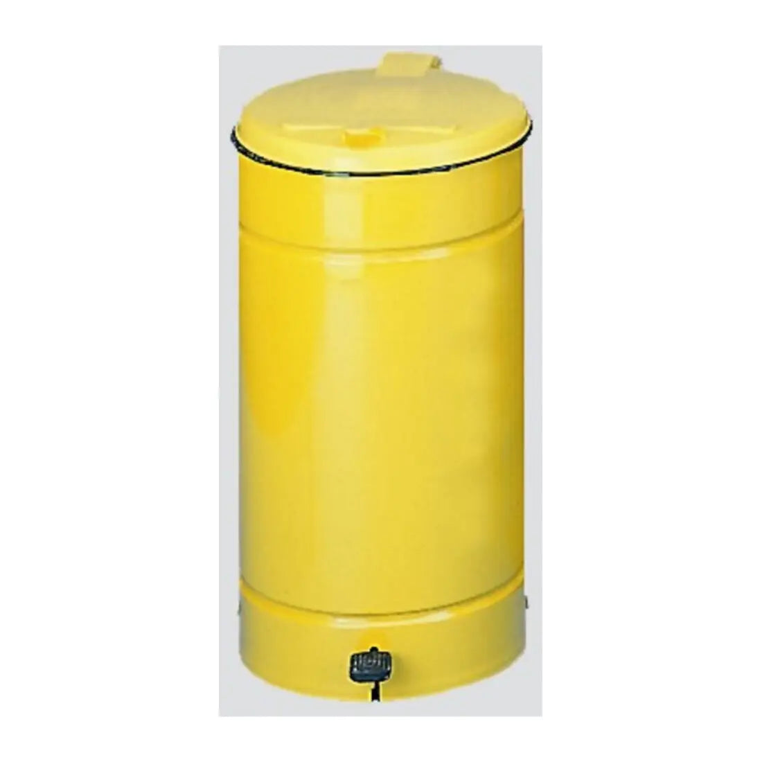 B-Ware Var Abfallsammler Tretabfalleimer Pedal Kunststoffdeckel Mülleimer Gelb 60 L - 4030695010769