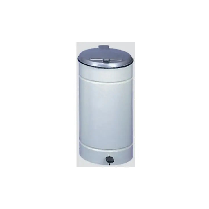 B-Ware Var Abfallsammler Tretabfalleimer Pedaleimer Kunststoffdeckel Silber Grau 60 L - 4030695010776
