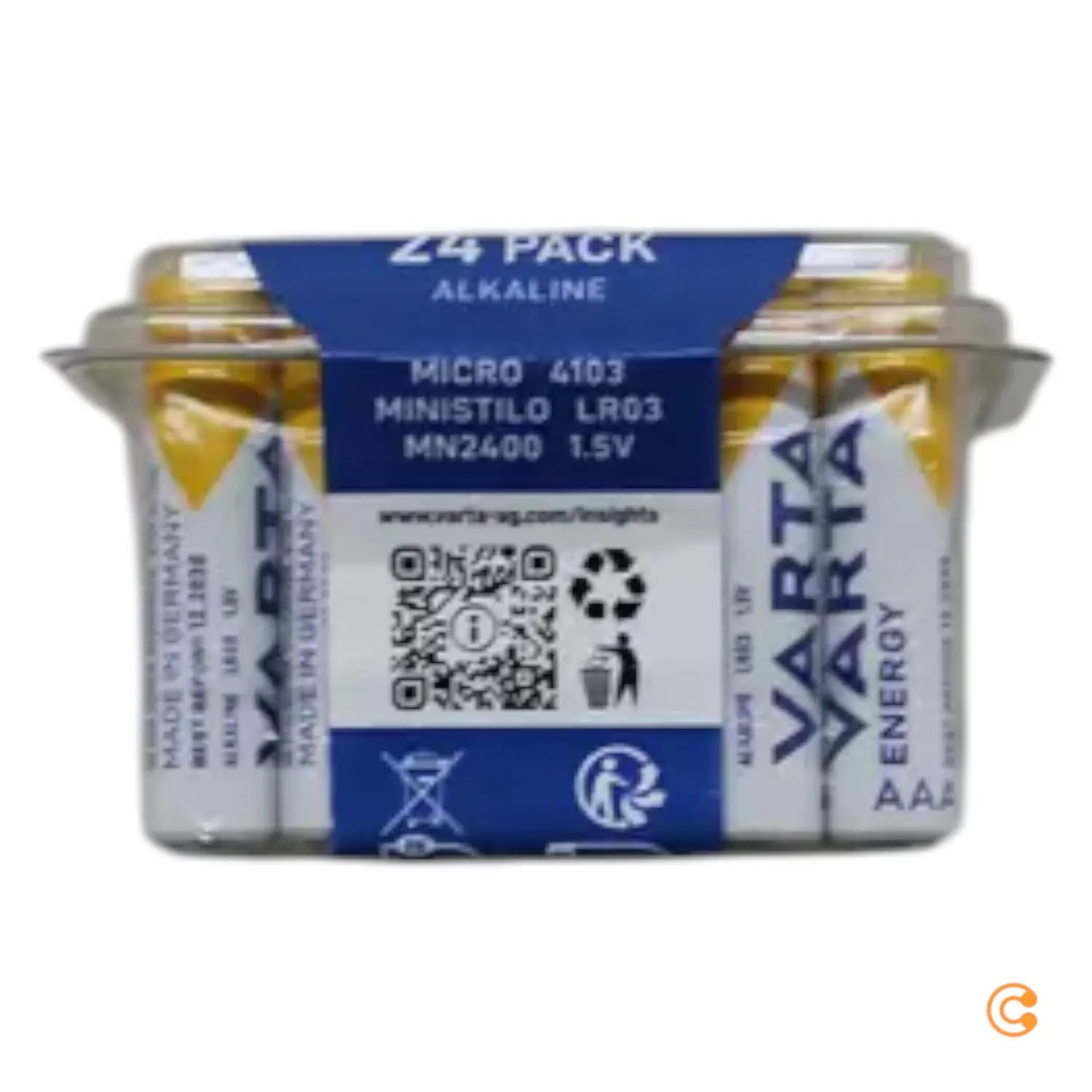 B-Ware Varta Energy Lr03 Micro Aaa Batterie Alkali Mangan 1.5 V 24er Box 10 Sets - 4008496634729