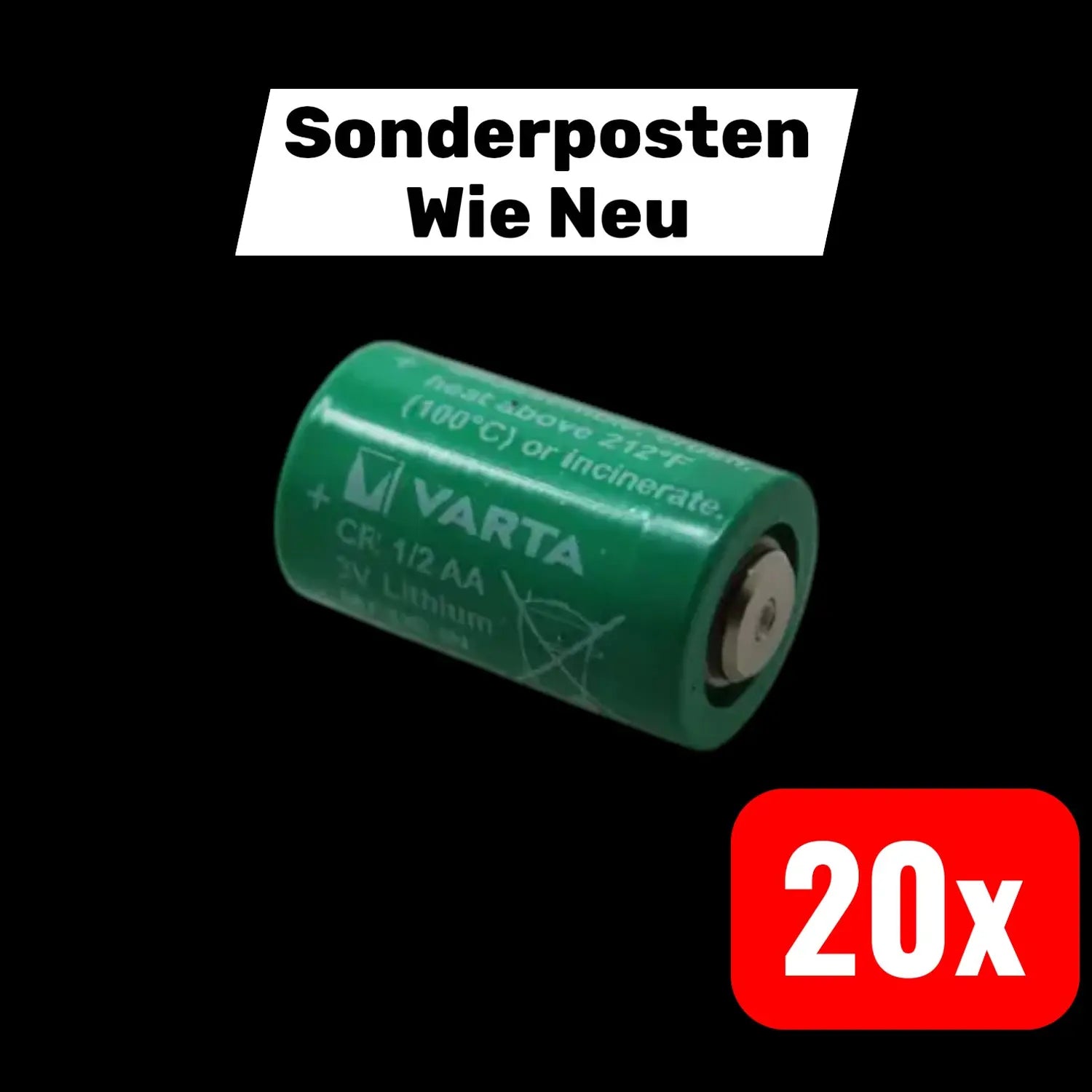 B-Ware Varta Cr1/2 Aa Spezial Batterie Lithiumbatterie Lithium 3 V 970 M Ah 20 Stück - 2050000212833