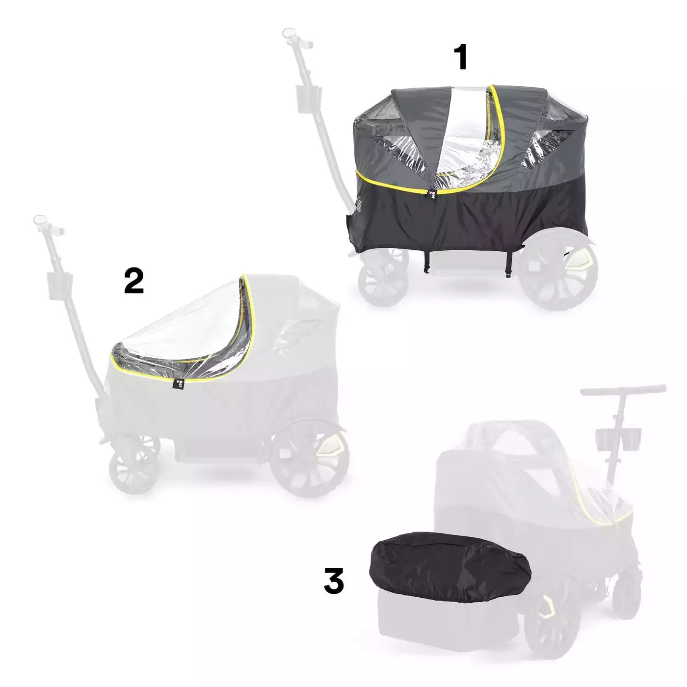 B-Ware Veer Bollerwagen Regenverdeck Abdeckung Cruiser Wetterschutz Hecktasche - 857997007709