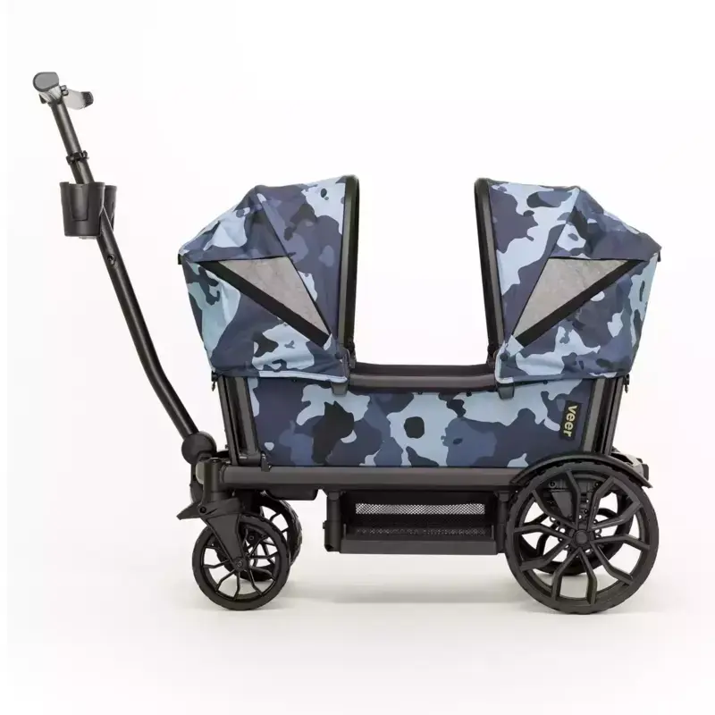 B-Ware Veer Sonnendach Verdeck Cruiser Bollerwagen Blue Camouflage Sichtfenster - 857997007358