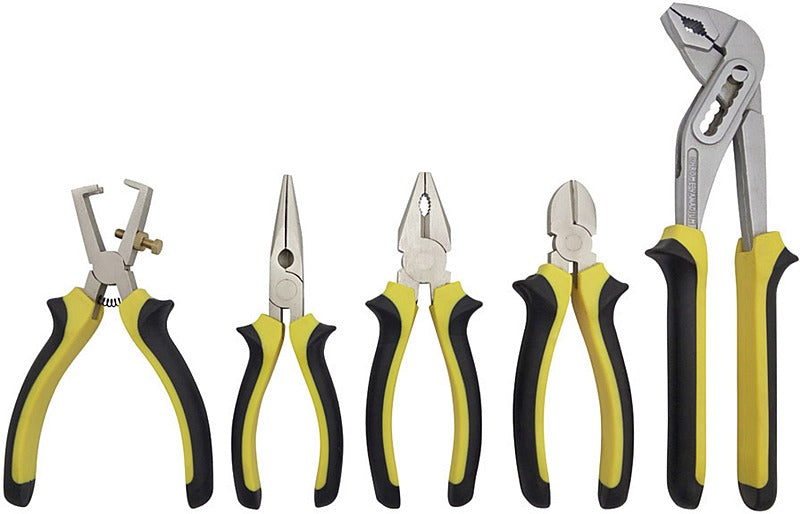 B-Ware Velleman Hpset1 Zangen Set 5 Teilig Kombizange Seitenschneider Wasserpumpenzange - 5410329646271