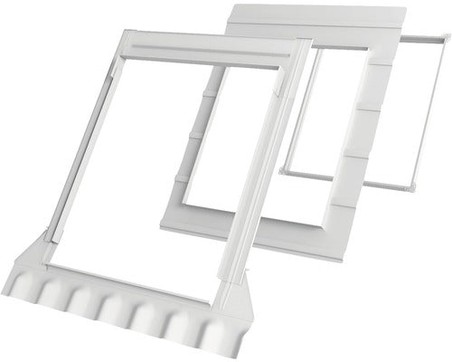VELUX Eindeckrahmen Rahmen Dachfenster Grau Aluminium 114x118 Dämmanschluss - 5702326243912