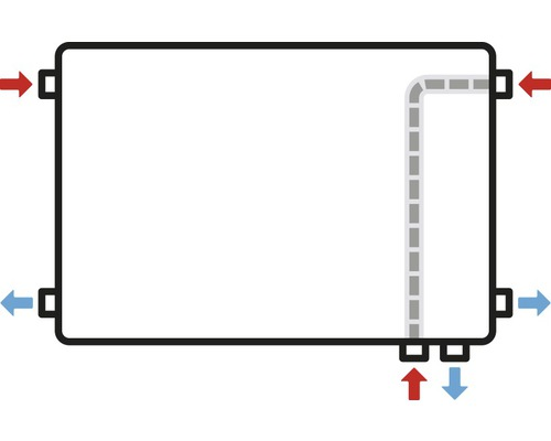 B-Ware Rotheigner Heizkörper Flachheizkörper Paneelheizkörper Wandheizung Dk 600x1600mm - 4306517366407