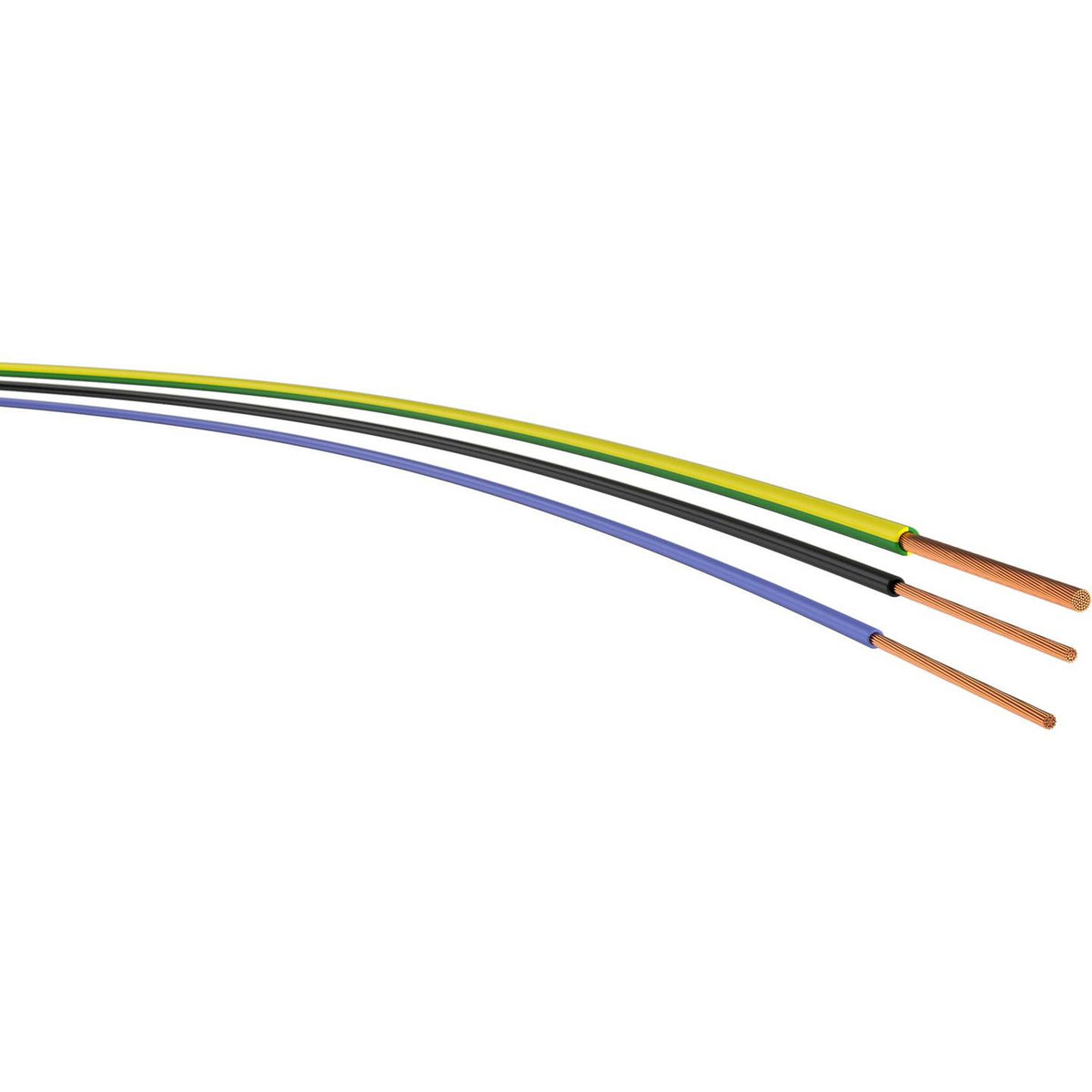 VER Aderleitung Installationsleitung Kabel Kupfer H05V-K 0,5 gelb 100 m 5 STÜCK - 2050011545647