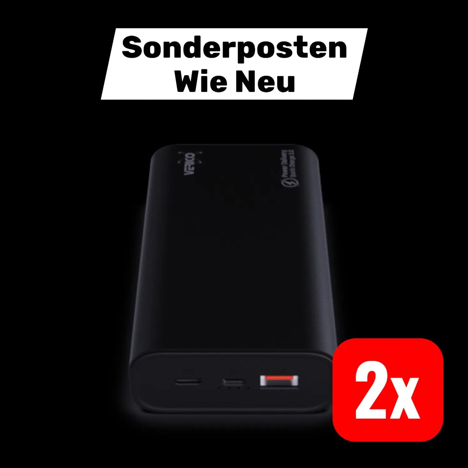 B-Ware Verico Powerbank 20.000 M Ah Power Pro Pd Li Po Usb A, Usb C 2 Stück - 4713095608193