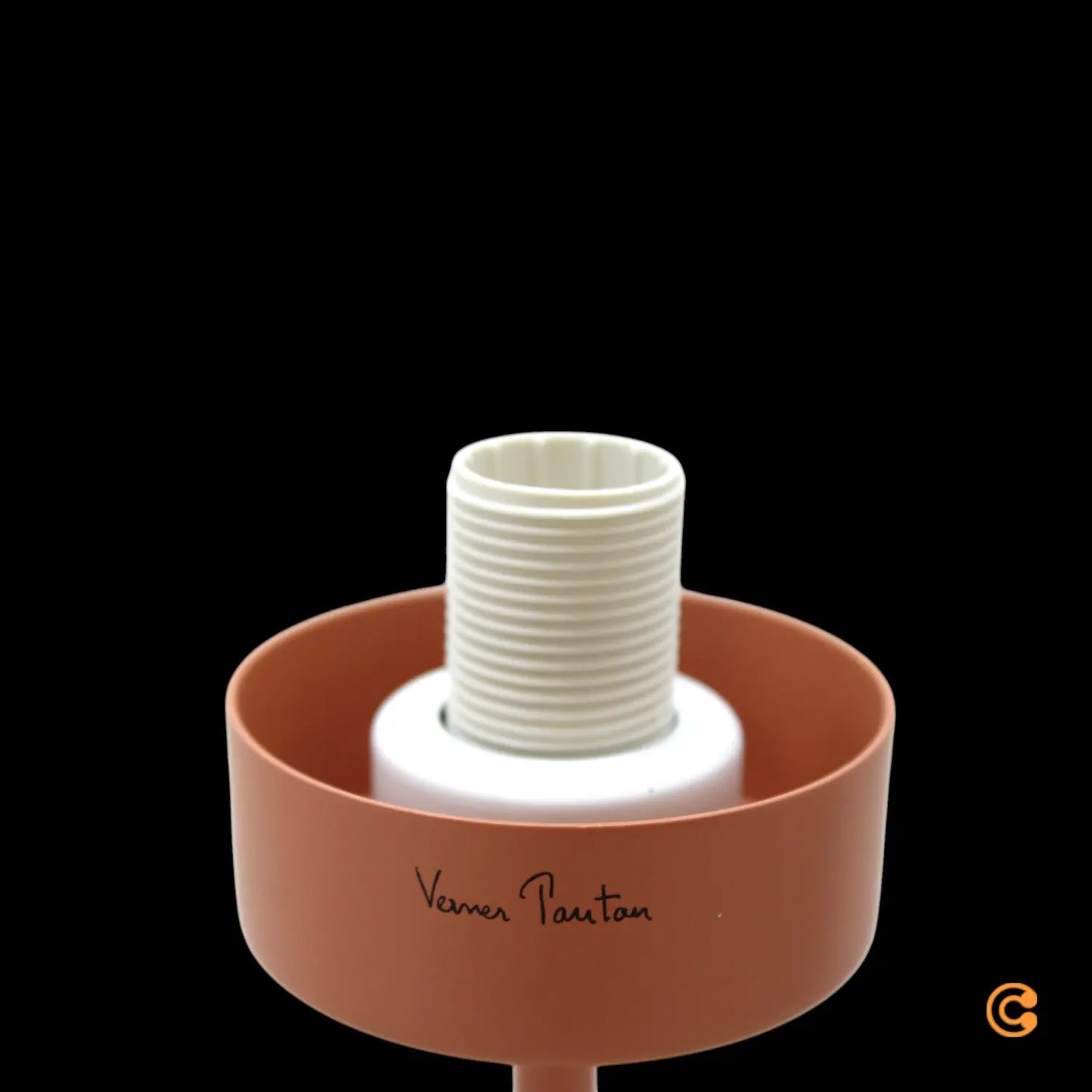 B-Ware Verpan Tischleuchte Lampe Pantop Terracotta Matt Metall Verner Panton Design Led