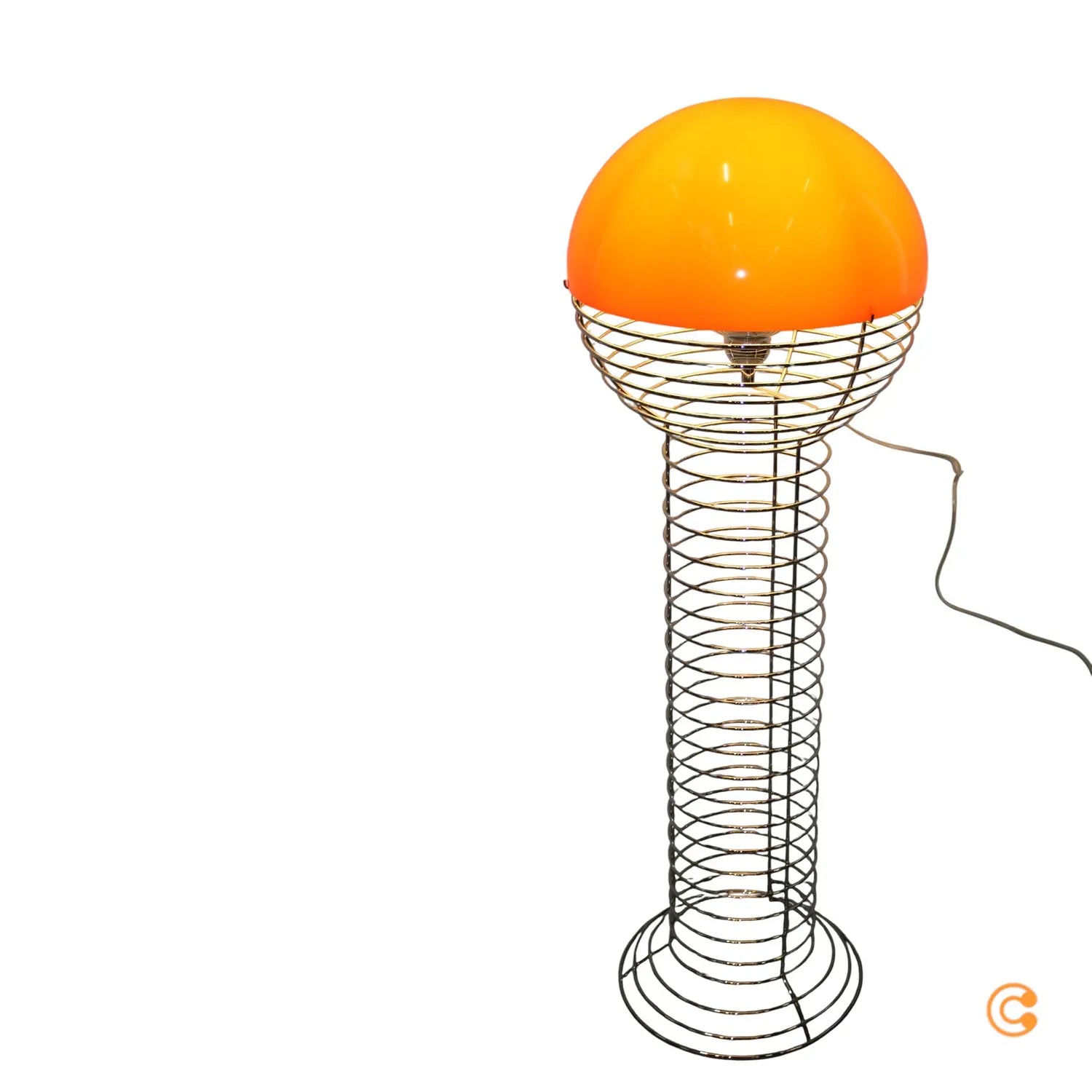 B-Ware Verpan Stehleuchte Standlampe Wire Leuchte Orange Kunststoff Stahl Chrom E27 Led - 5702410530959