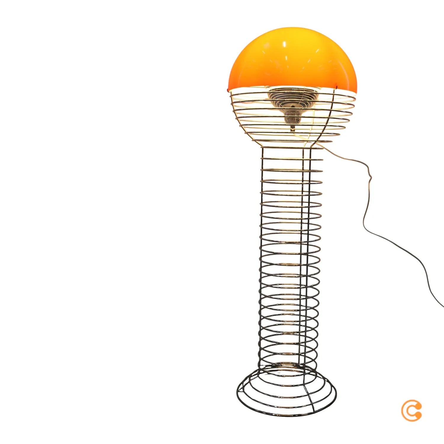 B-Ware Verpan Stehleuchte Standlampe Wire Leuchte Orange Kunststoff Stahl Chrom E27 Led - 5702410530959
